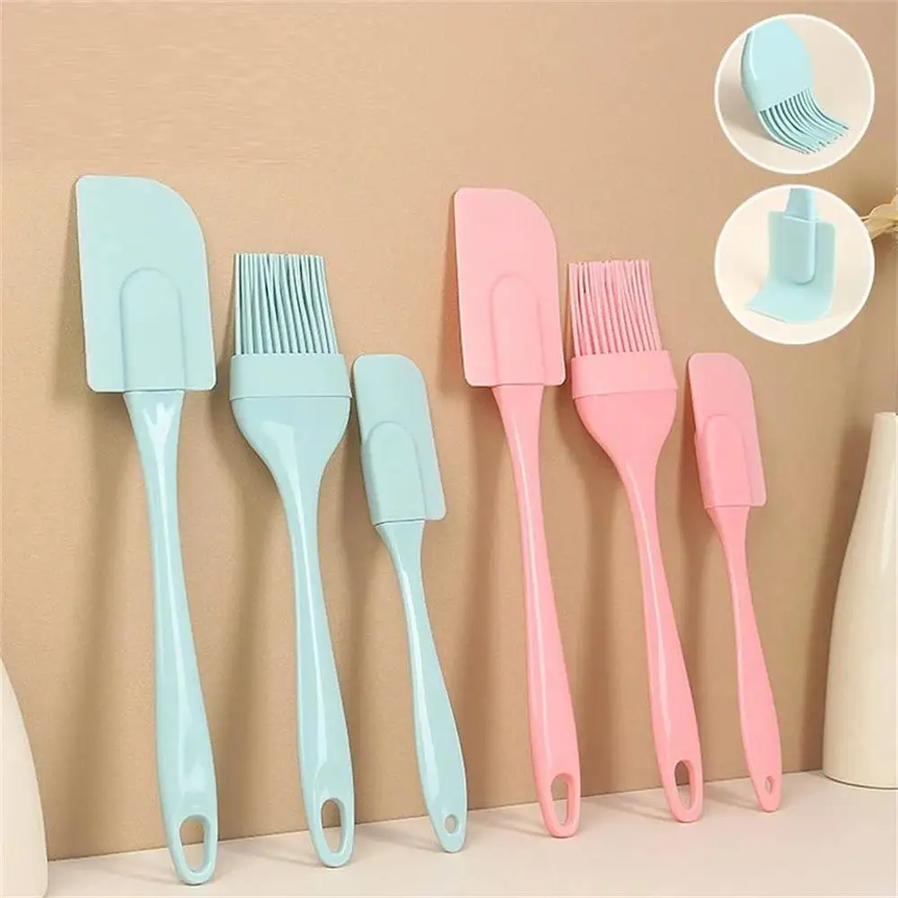 Kitchen Baking Brush - 3Pcs Non-Stick Silicone Cream Scraper Bread