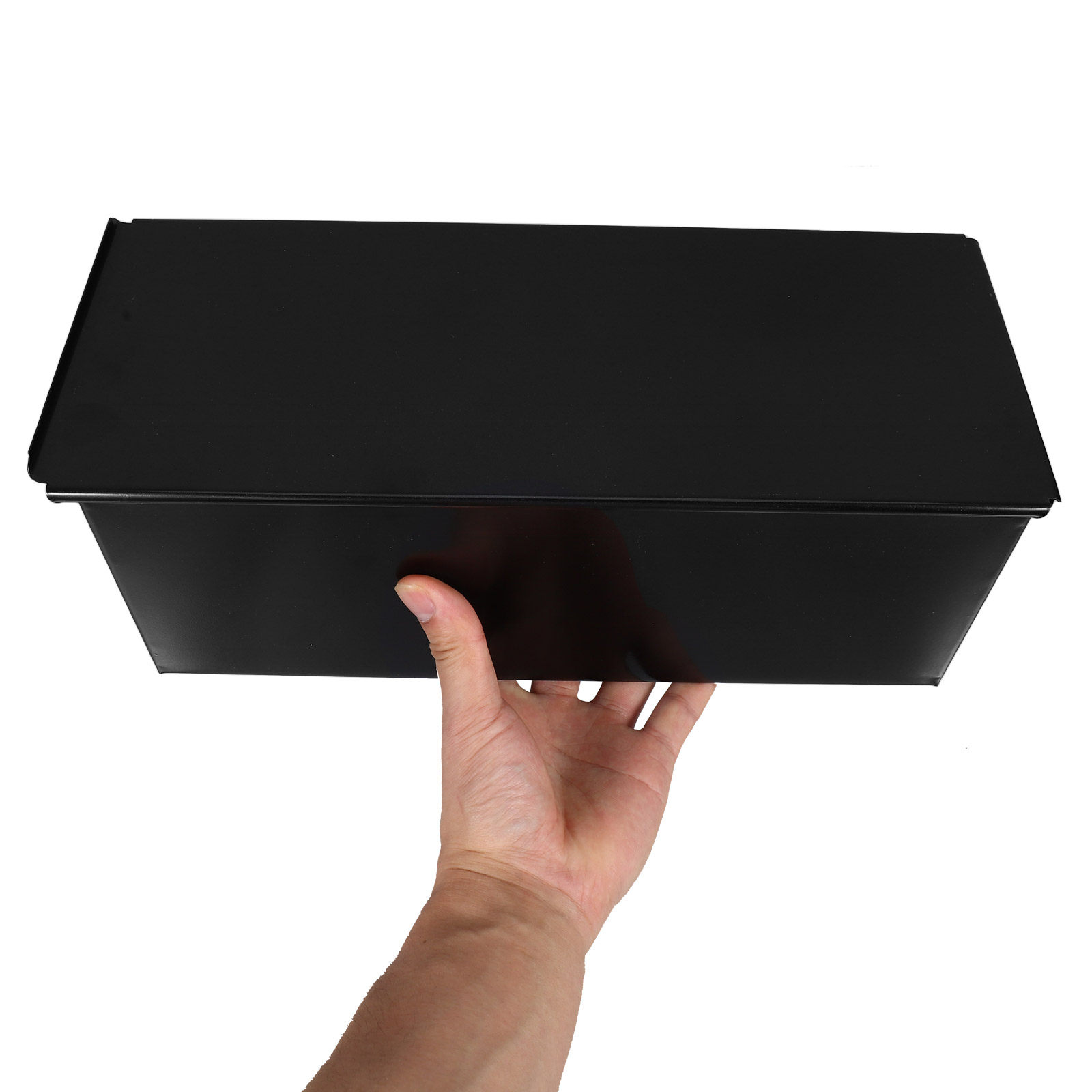 Kitchen Oven Baking Pans - 1Pcs Black Loaf Pan with Lid