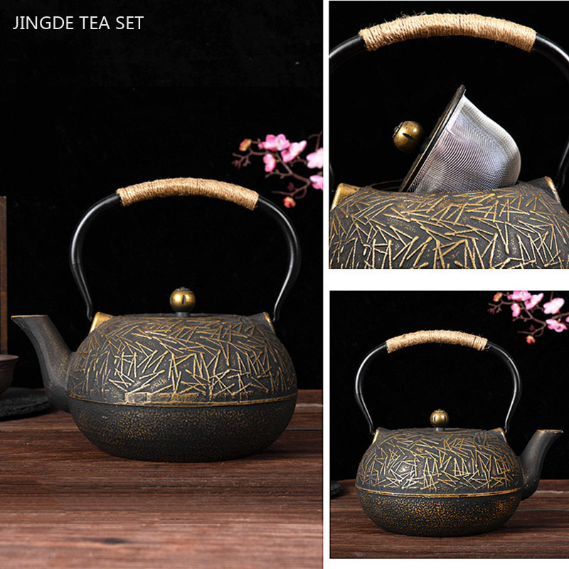 Kitchen Baking Pan Set - 900ml Customized Cast Iron Tea Pot