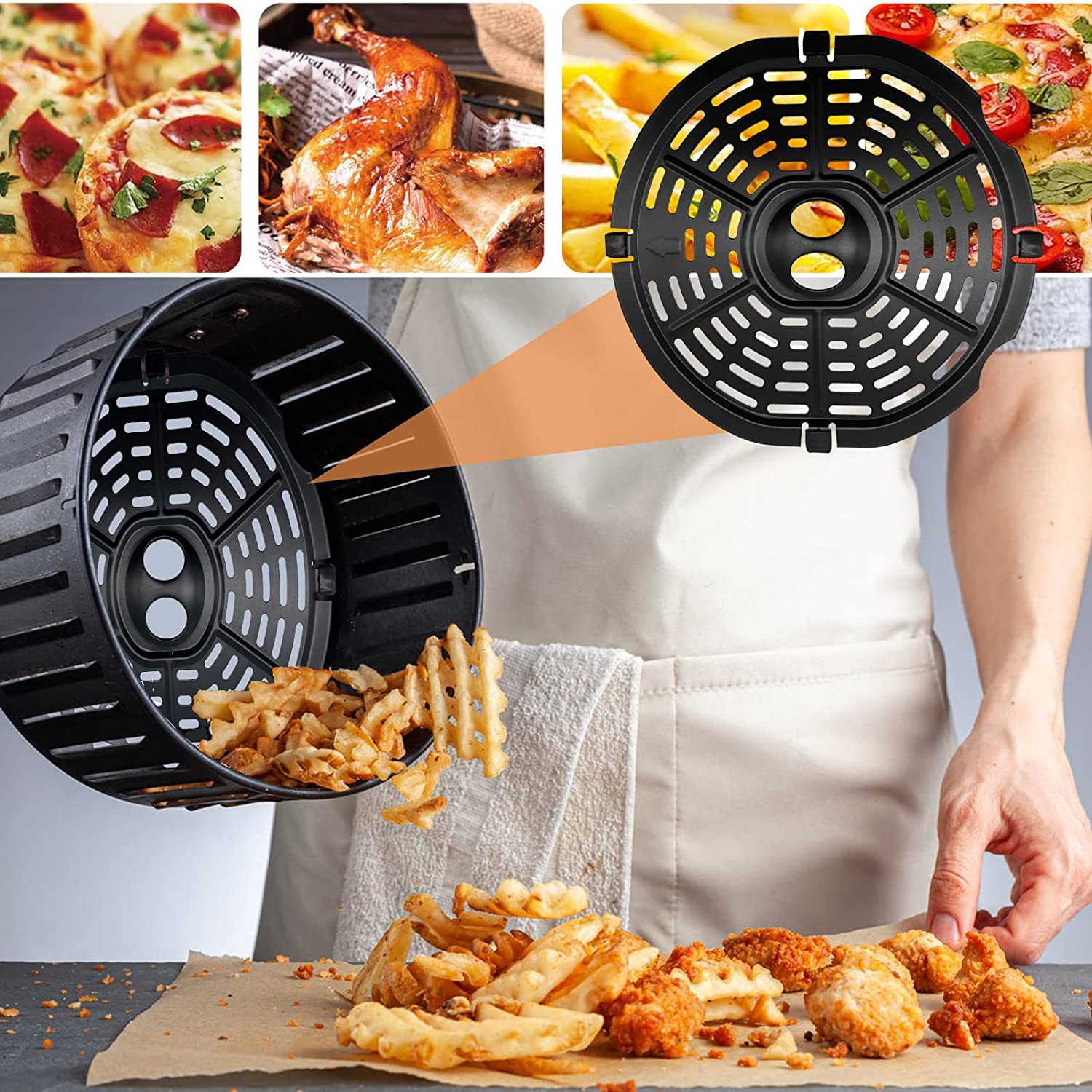 Airfryer Basket Replacement Gr - đánh giá và giá Kitchen Oven Baking Pans