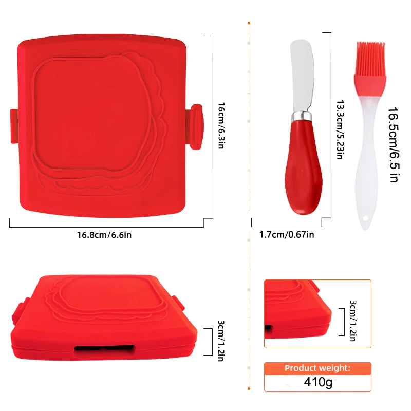 3pack Food Grade Sandwich Toas - đánh giá và giá Kitchen Baking Brush