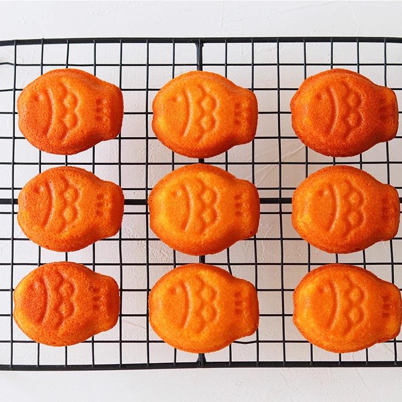 9-Cavity Mini Fish Baking Pan  - đánh giá và giá Kitchen Oven Baking Pans