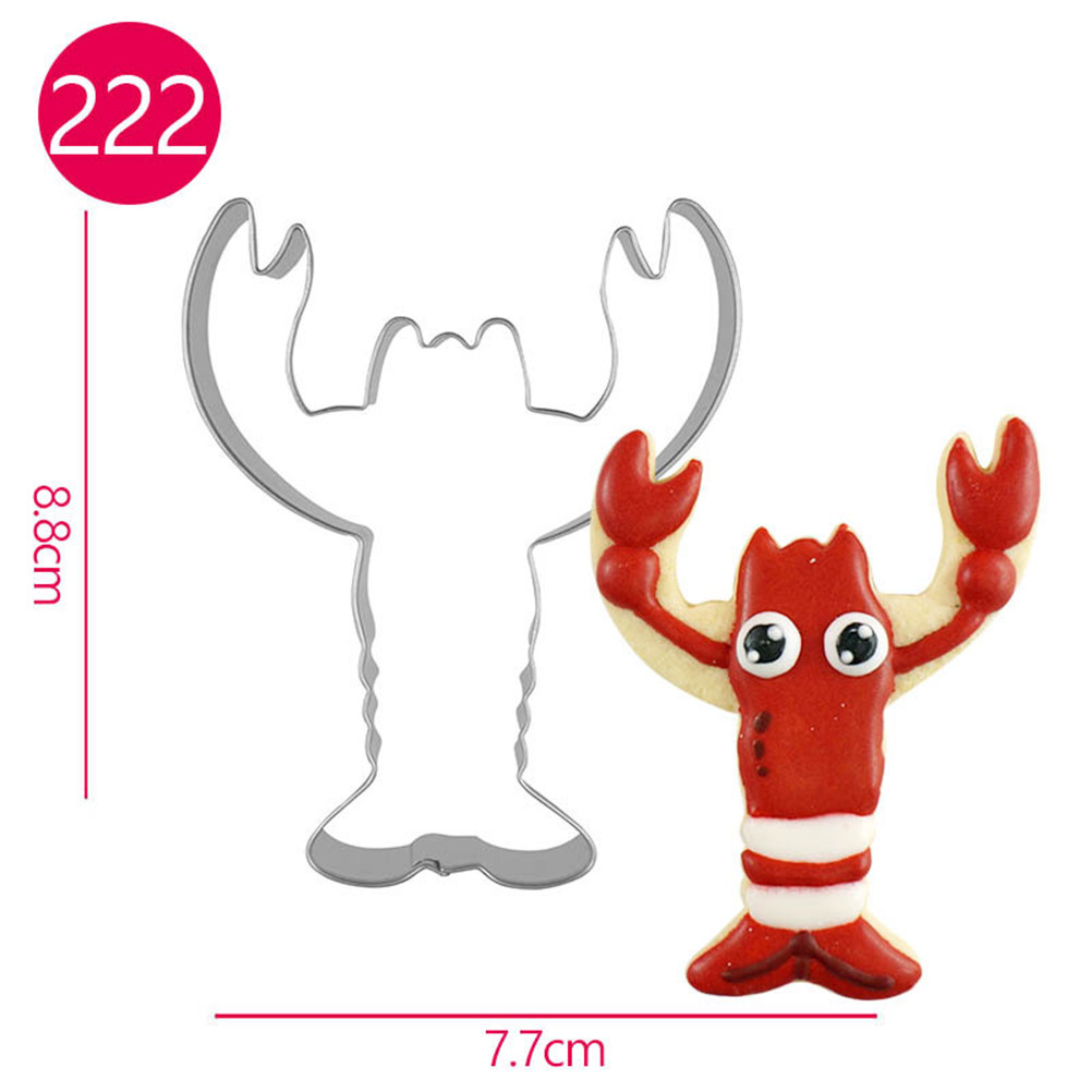 4pcs Lobster Shape Cookie Cutt - đánh giá và giá Kitchen Baking Cake