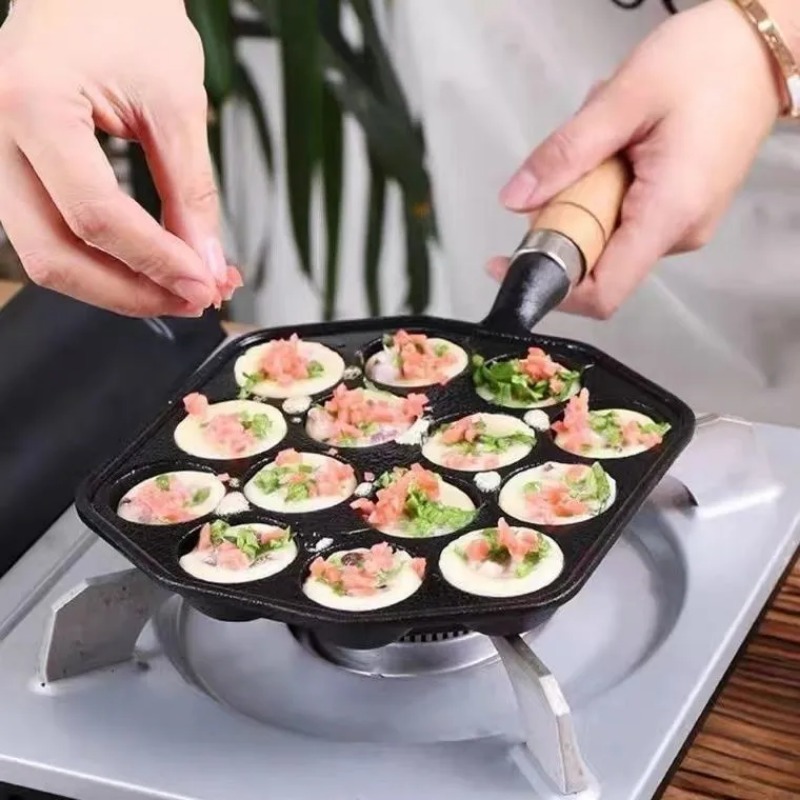 Baking Takoyaki Pan 14 Holes G - đánh giá và giá Kitchen Baking Brush