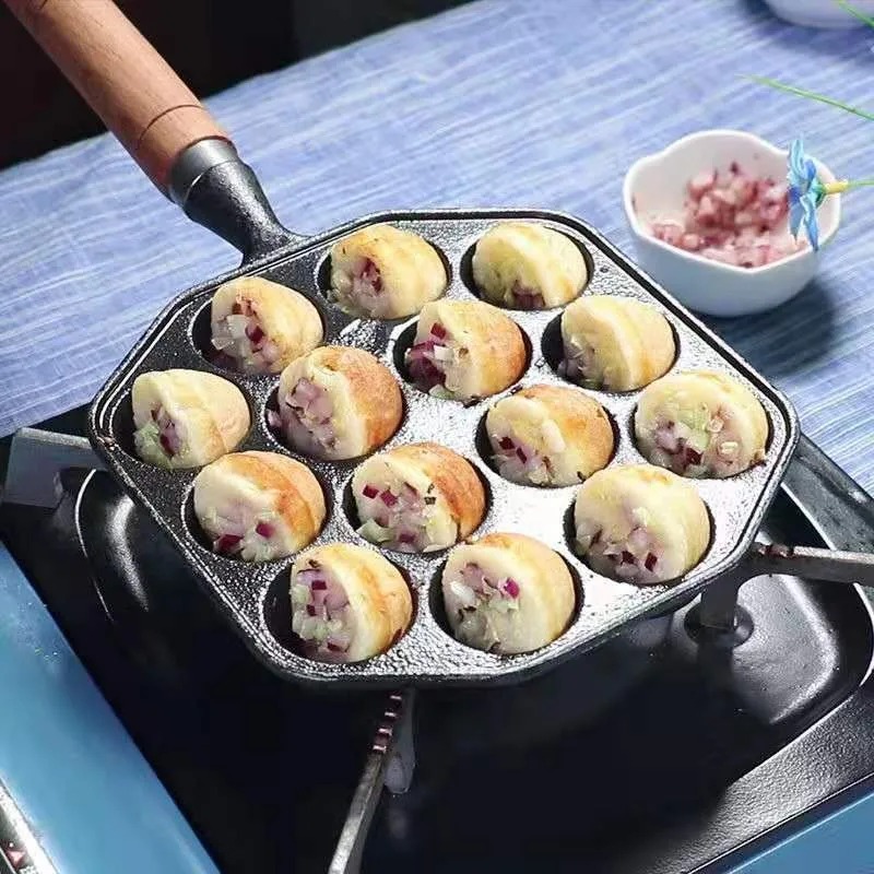 Baking Takoyaki Pan 14 Holes G - đánh giá và giá Kitchen Baking Brush