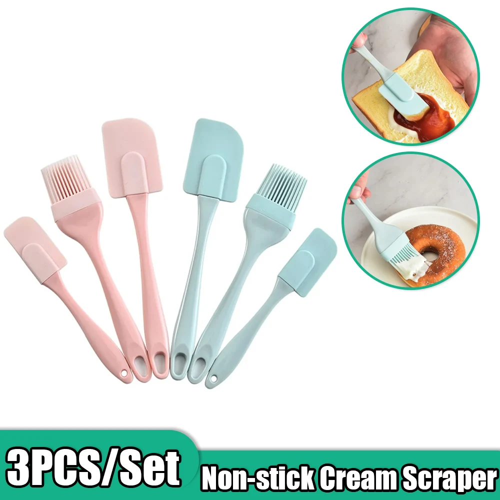 3Pcs Non-Stick Silicone Cream  - đánh giá và giá Kitchen Baking Brush