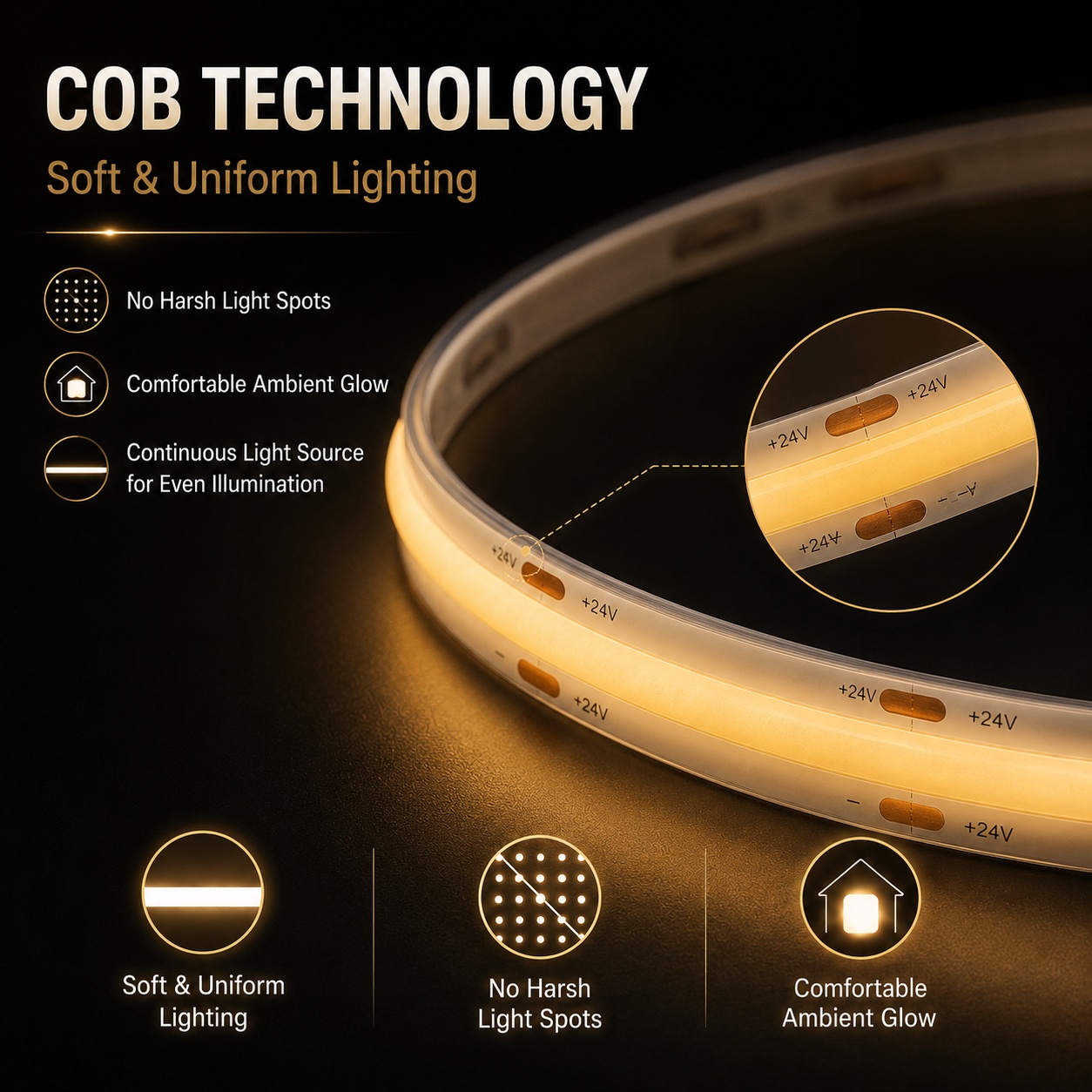 COB LED Light Strip Gesture Se - đánh giá và giá Kitchen Baking Cabinet