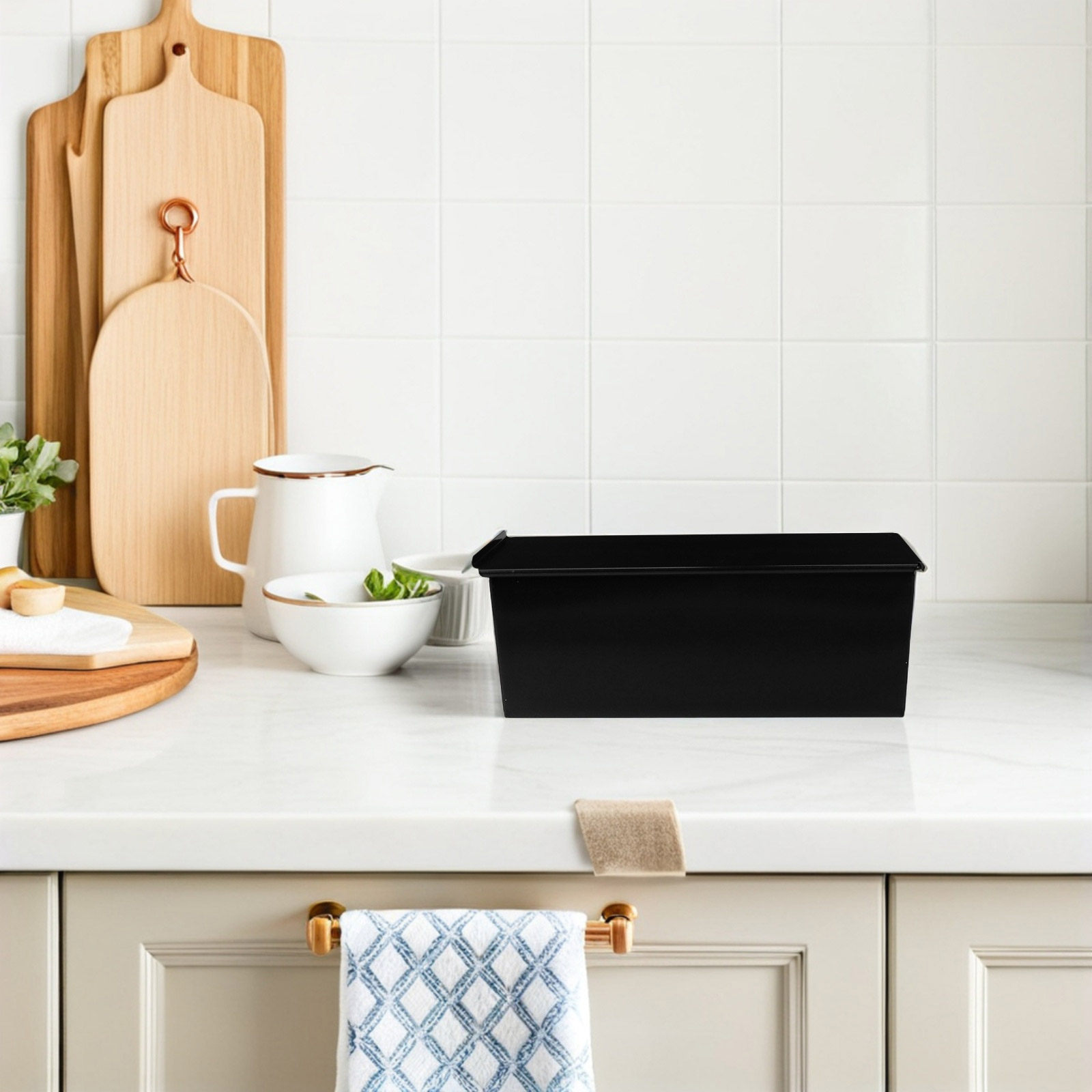1Pcs Black Loaf Pan with Lid N - đánh giá và giá Kitchen Oven Baking Pans