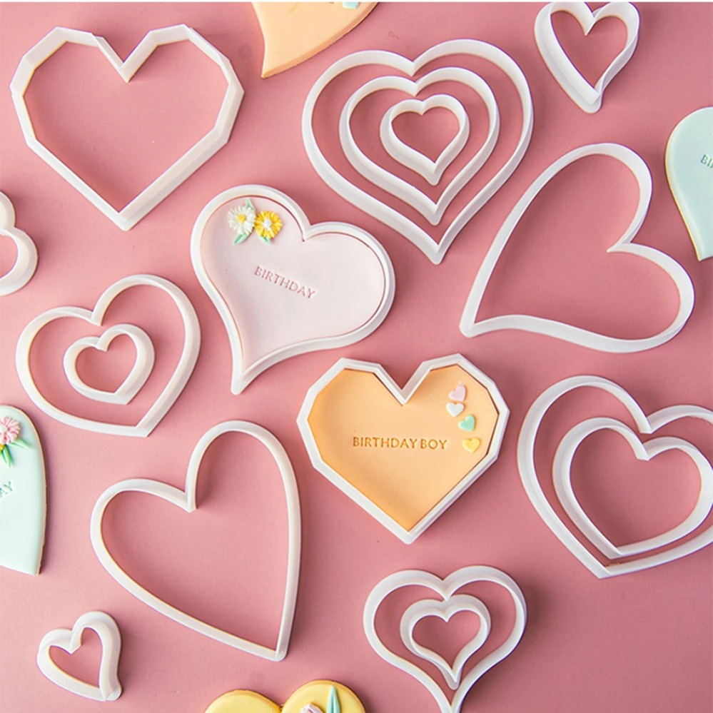 Heart Cookie Cutters Mold 3D C - đánh giá và giá Kitchen Baking Cake