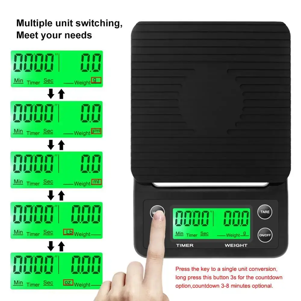 3kg/0.1g 5kg/0.1g Drip Coffee  - đánh giá và giá Kitchen Baking Timer