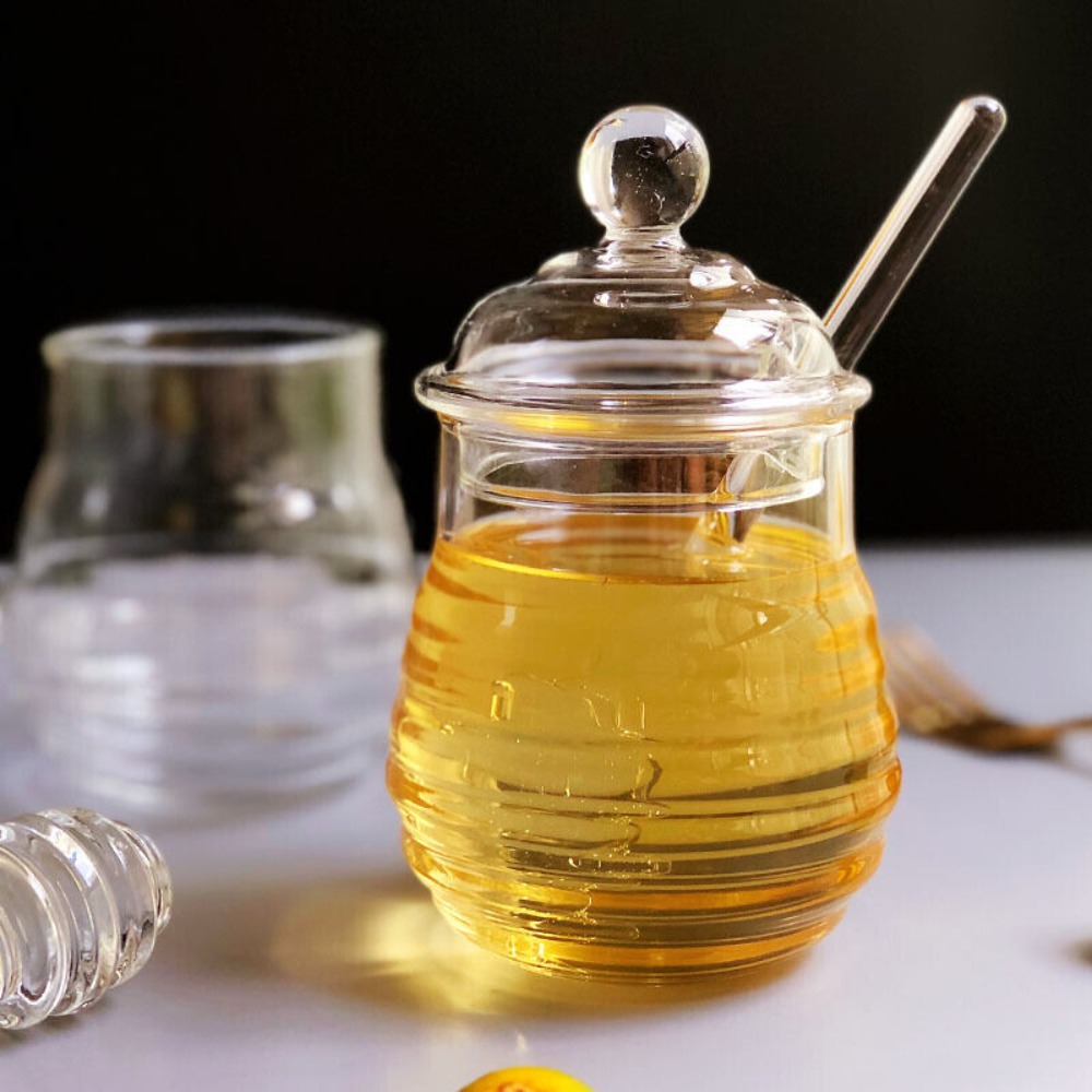 Transparent Honey Pot with Dip - đánh giá và giá Kitchen Baking Pan Set