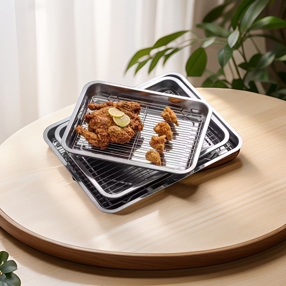 Portable Non-Stick Stainless S - đánh giá và giá Kitchen Oven Baking Pans