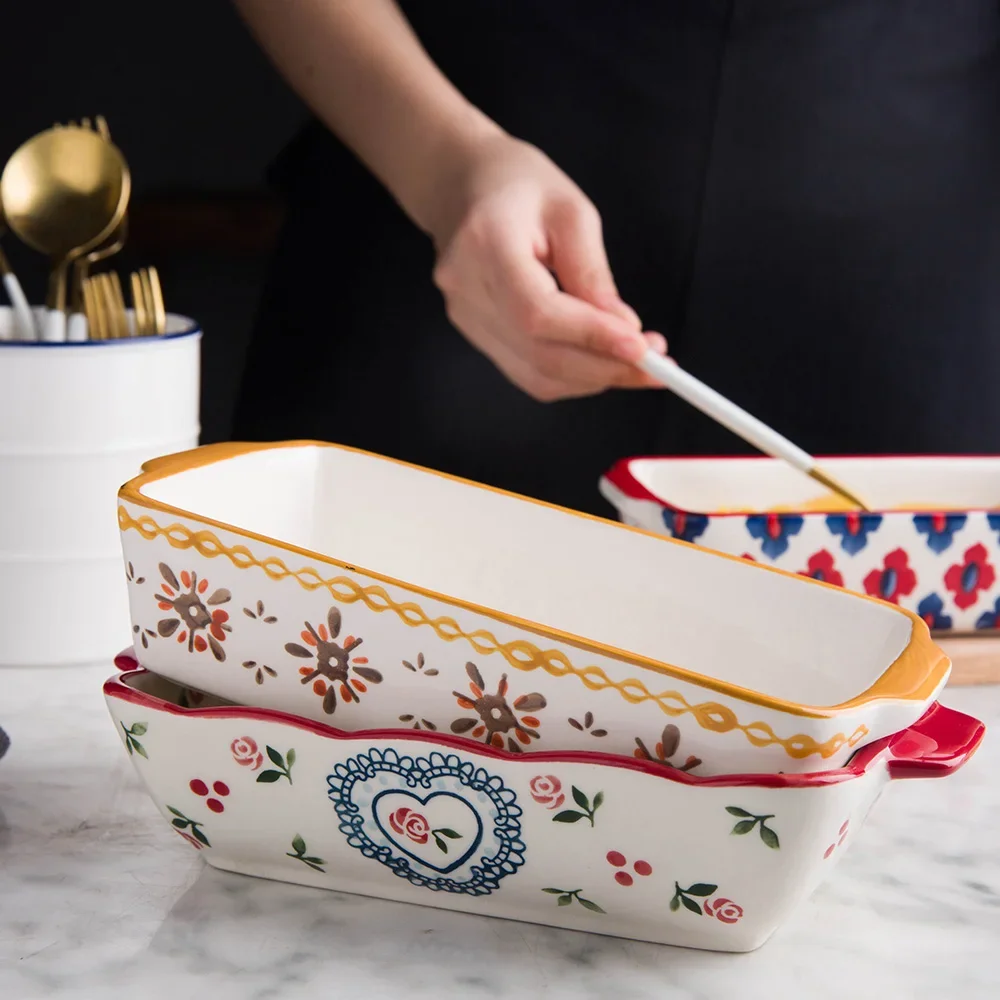 Ceramic Baking Dish Roasting L - đánh giá và giá Kitchen Oven Baking Pans