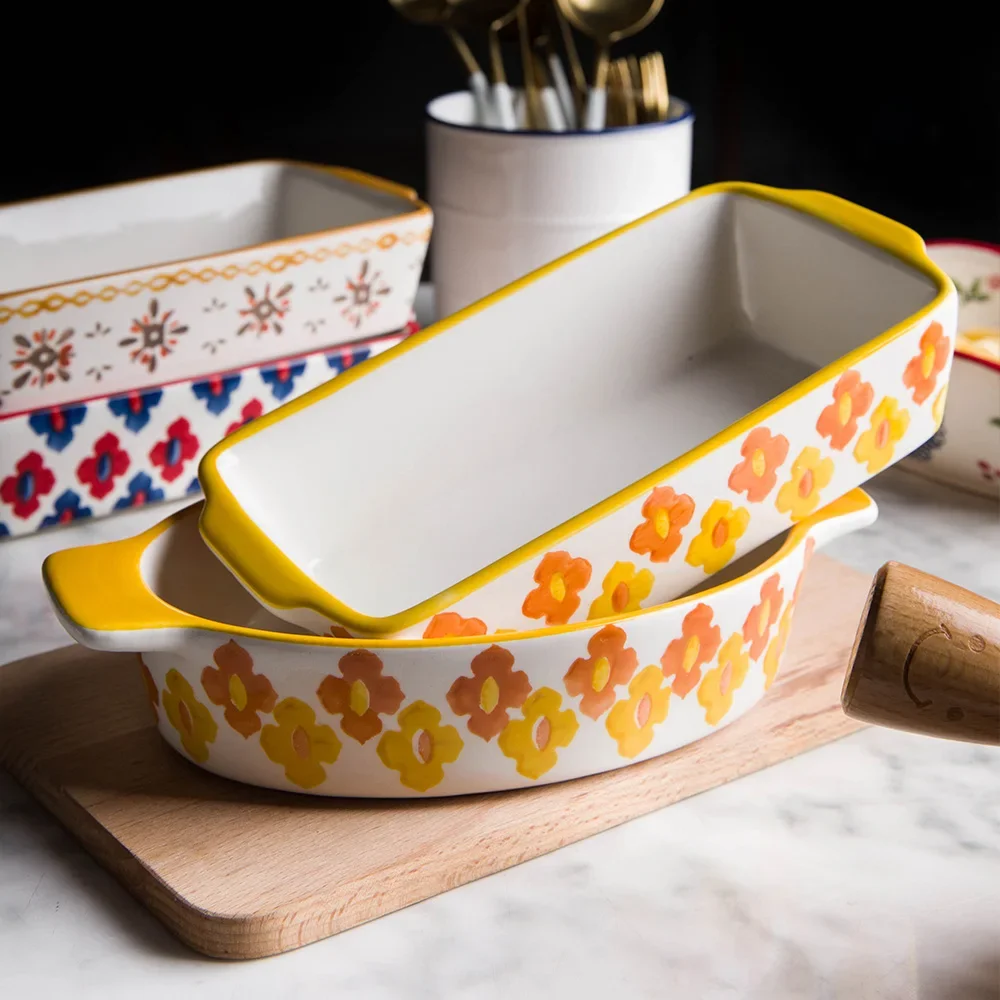 Ceramic Baking Dish Roasting L - đánh giá và giá Kitchen Oven Baking Pans