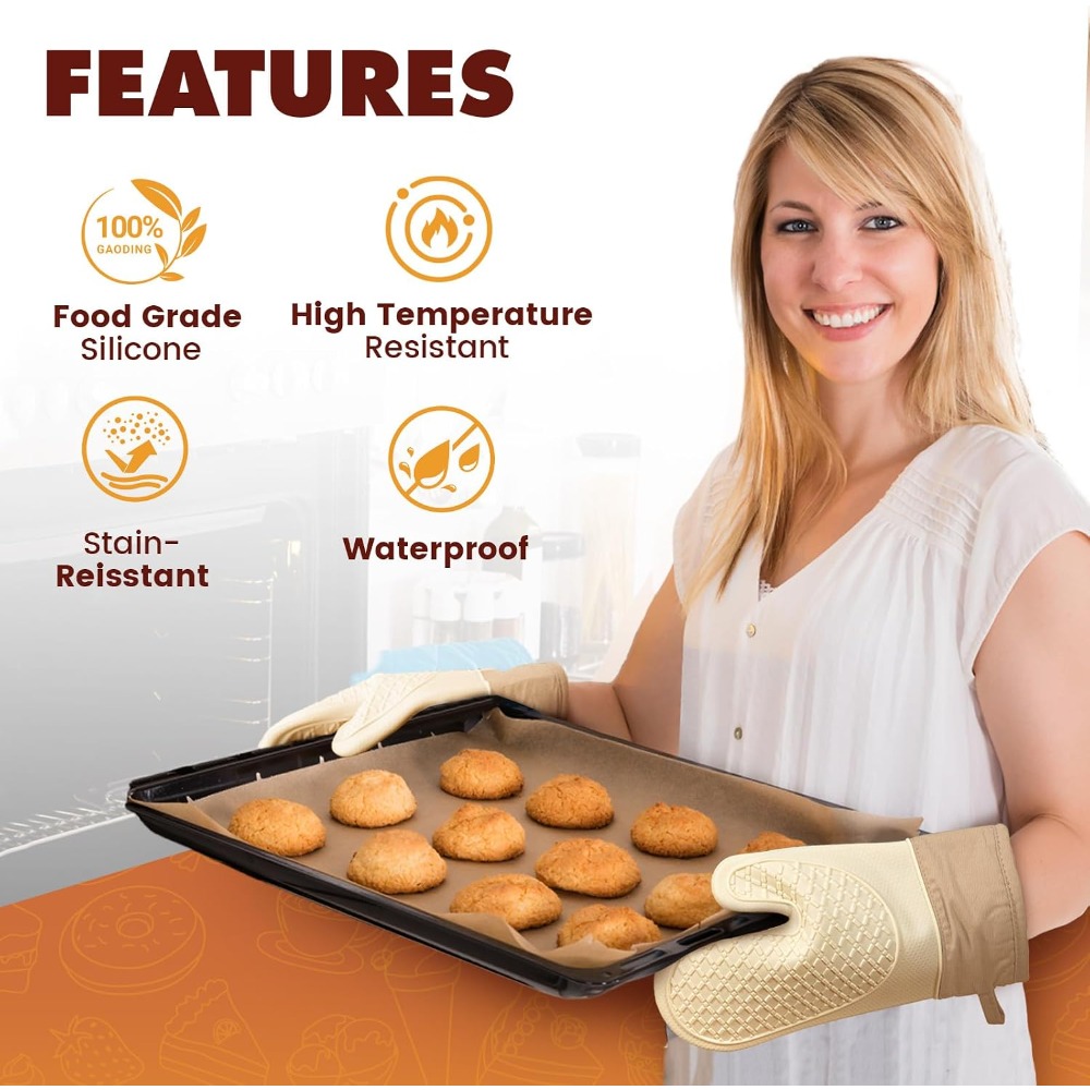 Silicone Heat Resistant Oven M - đánh giá và giá Kitchen Oven Baking Pans
