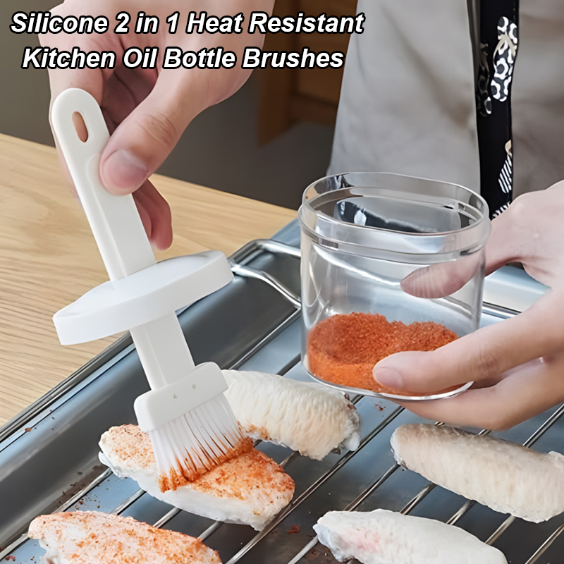 2 in 1 Heat Resistant Kitchen  - đánh giá và giá Kitchen Baking Brush