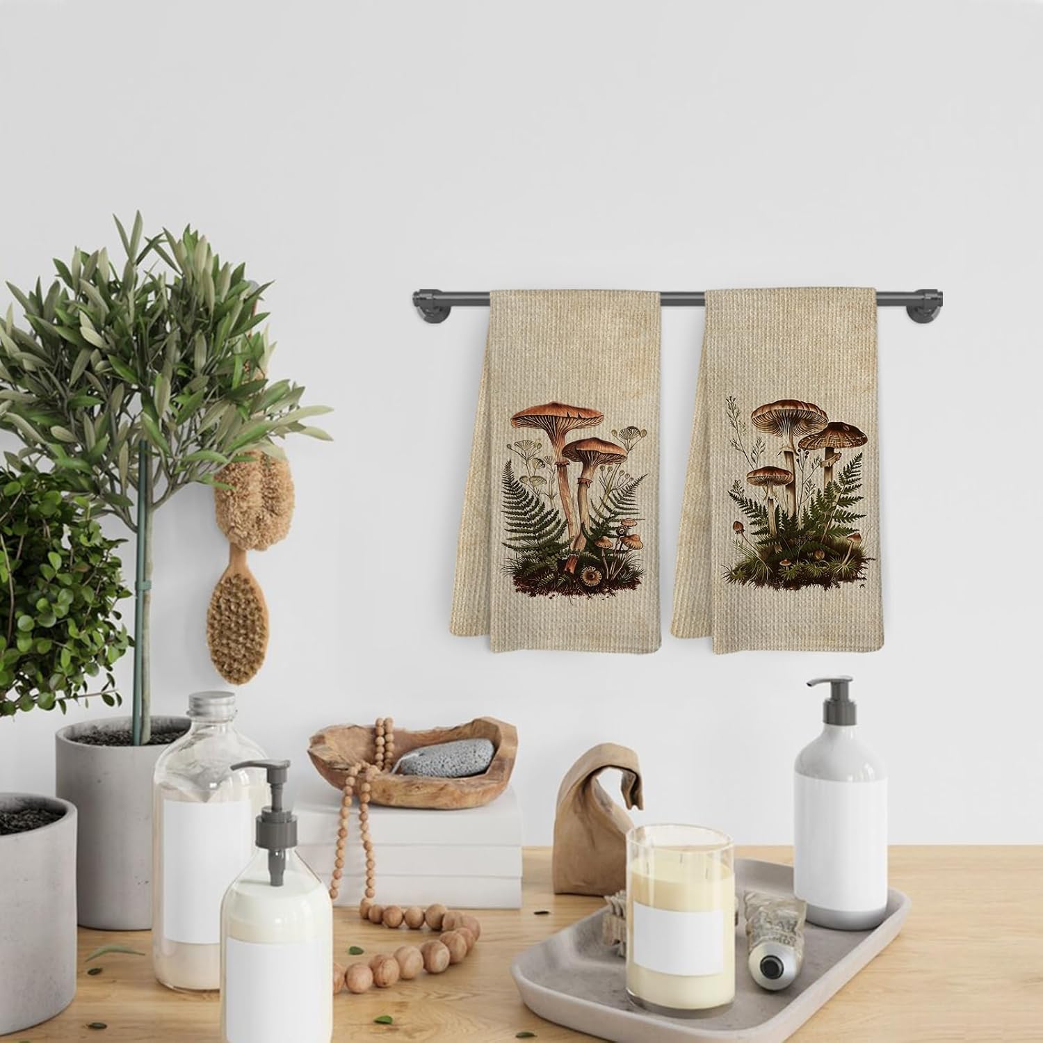 2Pcs, Vintage Mushroom Kitchen - đánh giá và giá Kitchen Baking Necessities