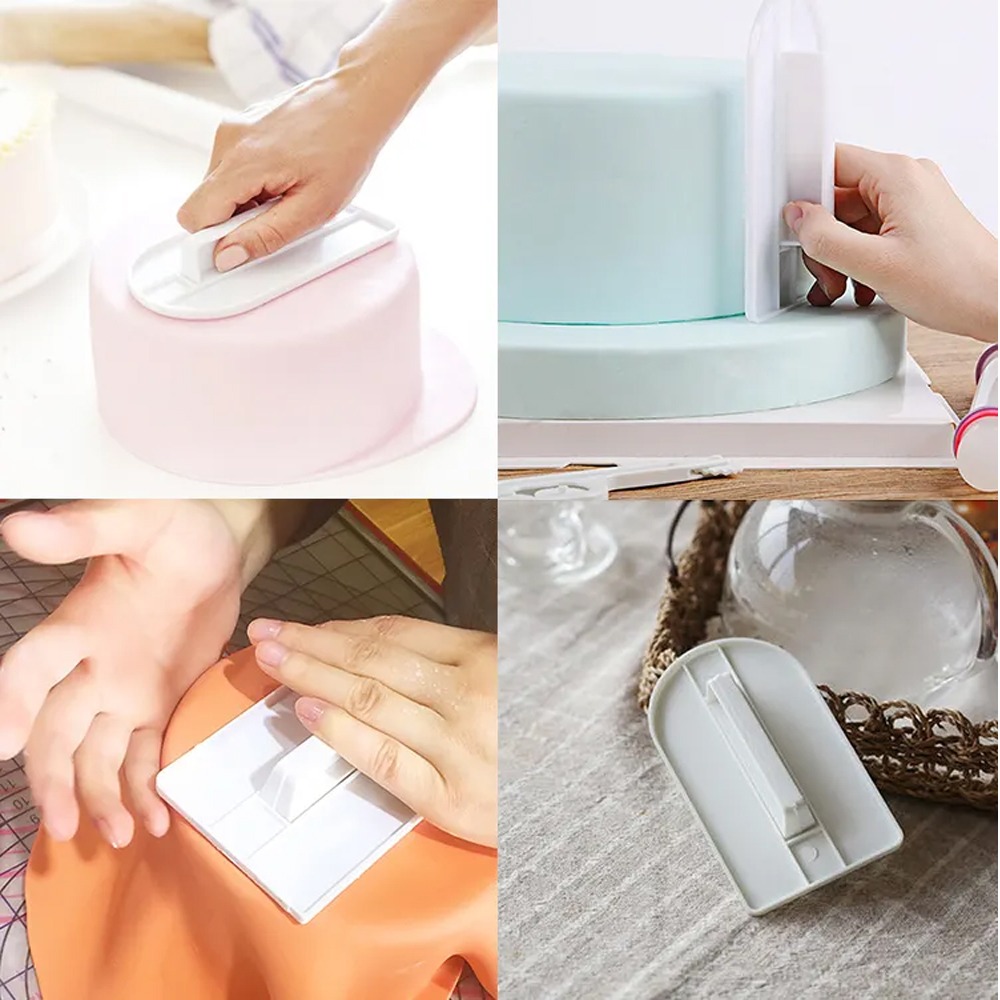 Plastic Cake Smoother DIY Fond - đánh giá và giá Kitchen Baking Brush