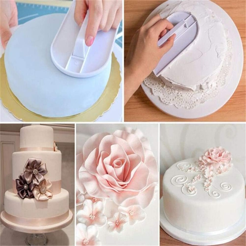 Plastic Cake Smoother DIY Fond - đánh giá và giá Kitchen Baking Brush