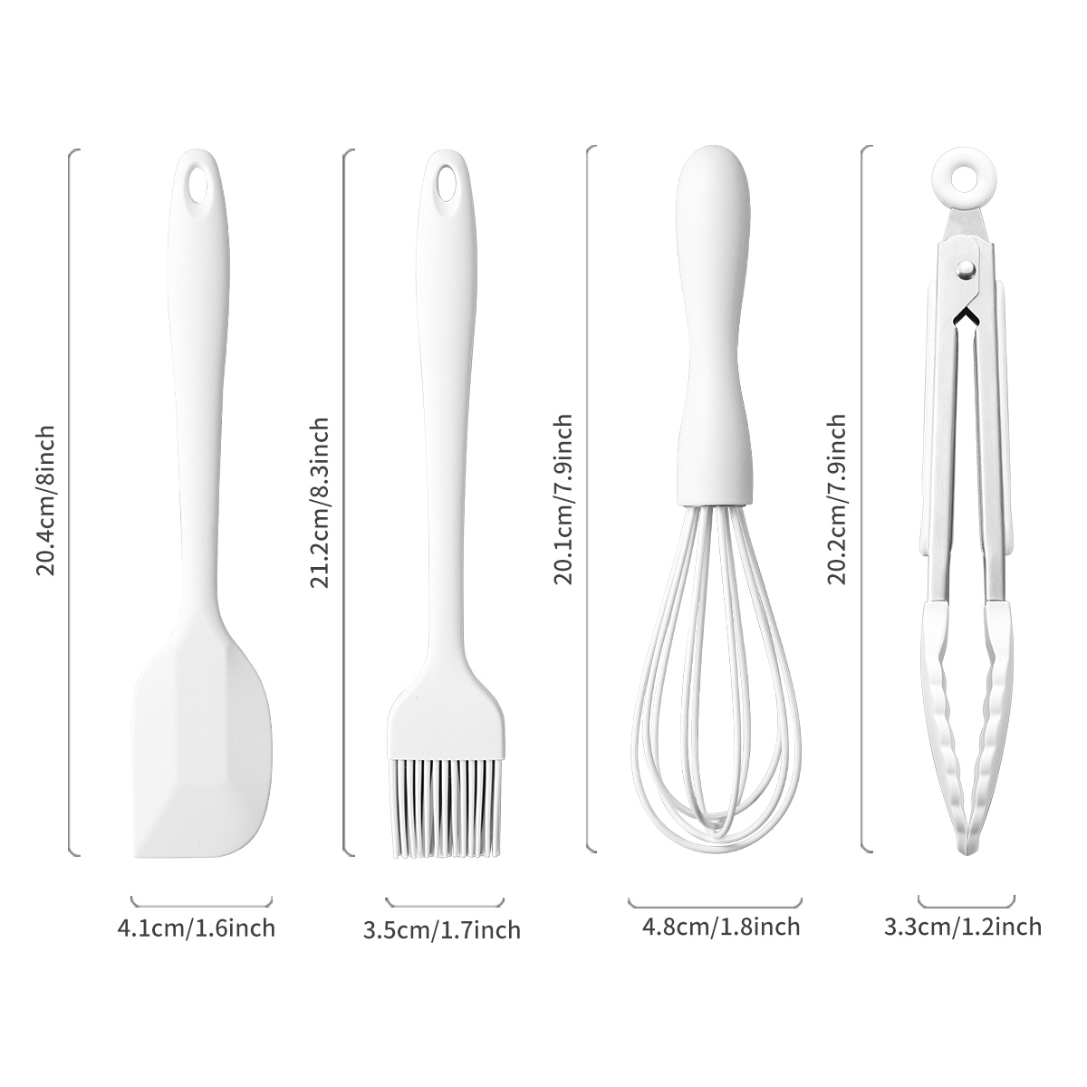 4Pcs/Set Silicone Baking Set C - đánh giá và giá Kitchen Baking Brush