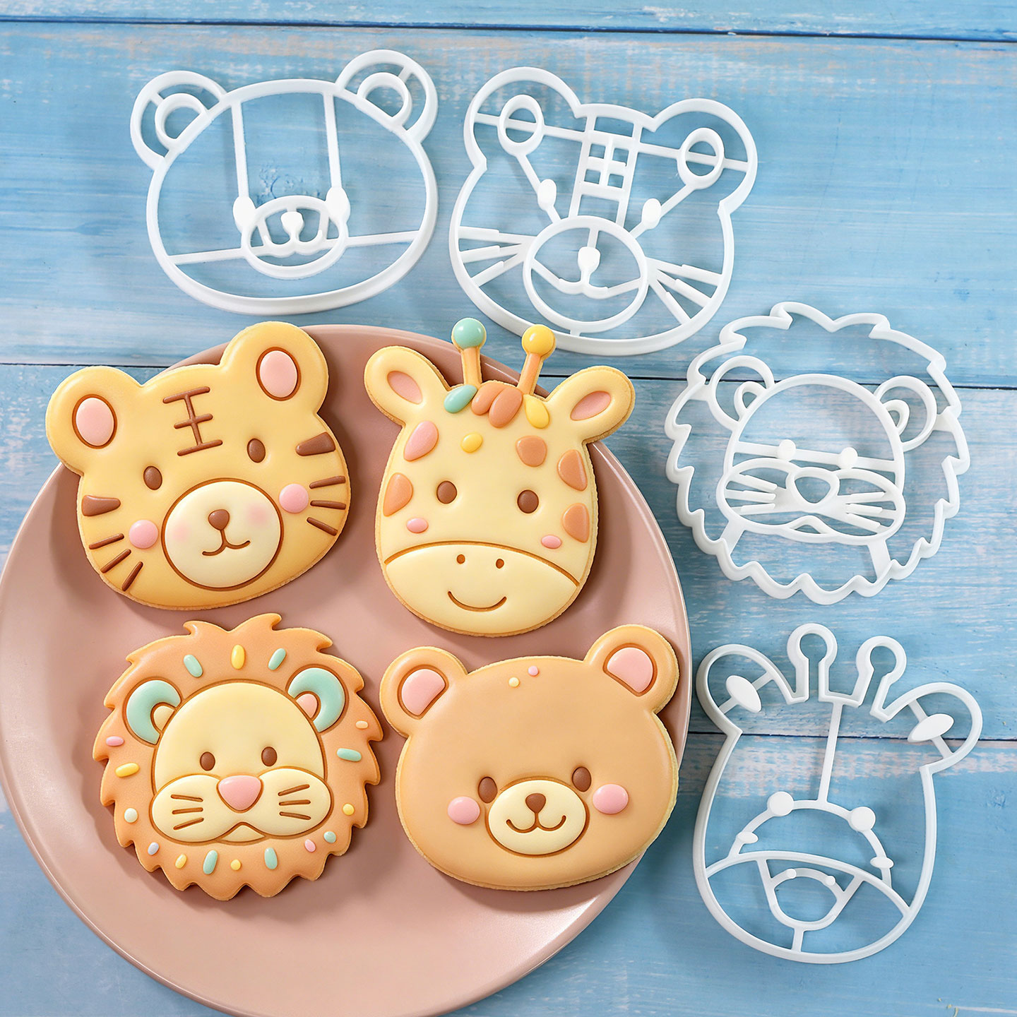 4 Pcs Animal Cookie Cutters Se - đánh giá và giá Kitchen Baking Cake