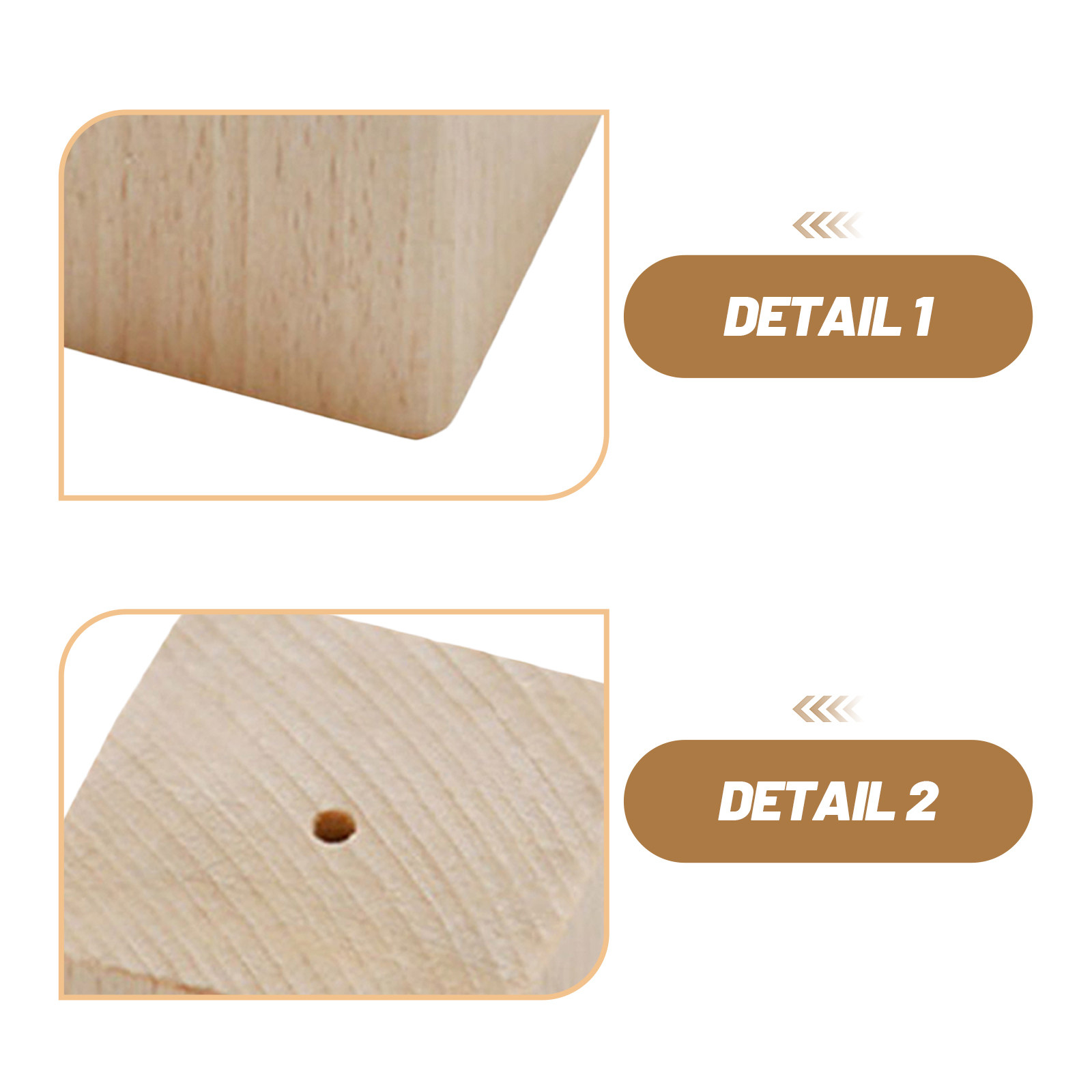 2Pcs Wooden Flower Nail Bases  - đánh giá và giá Kitchen And Baking
