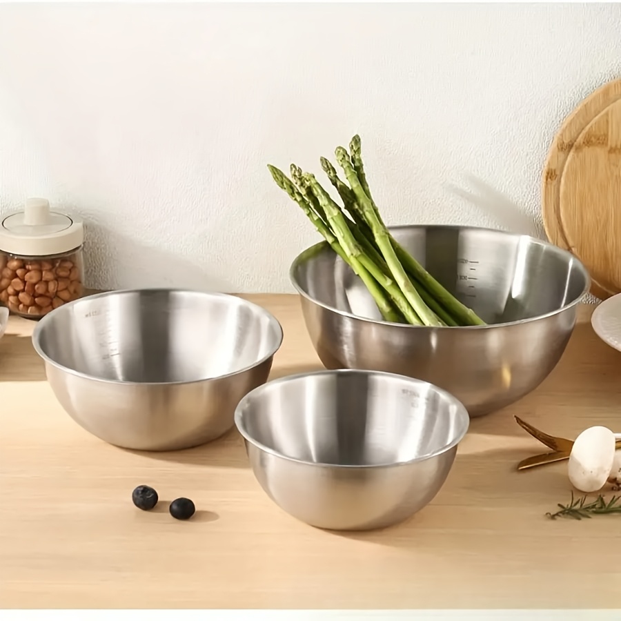 3pcs Stainless Steel Salad Bow - đánh giá và giá Kitchen Baking Store