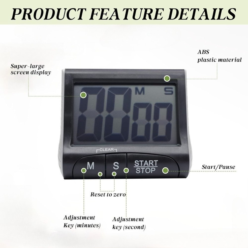 Display Kitchen Timer Magnetic - đánh giá và giá Kitchen Baking Timer