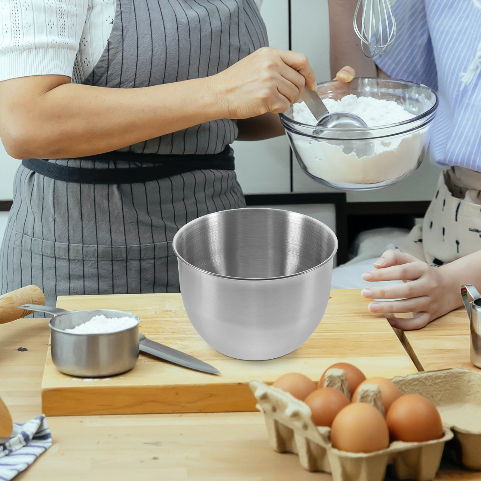 Deep Stainless Steel Mixing Bo - đánh giá và giá Kitchen Baking Cooking