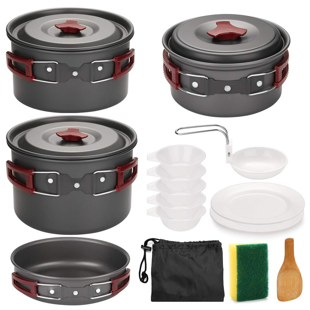 Outdoor Camping Cookware Kit N - đánh giá và giá Kitchen Baking Pan Set