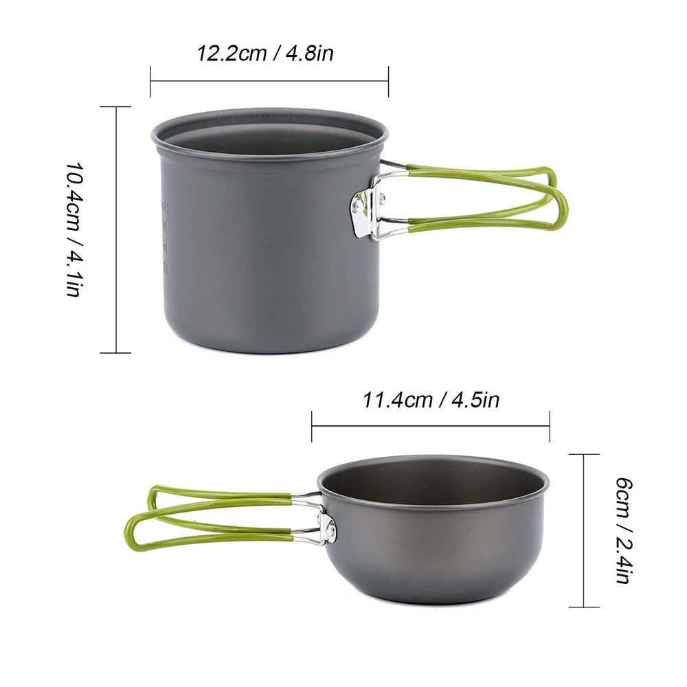Camping Cookware Kit with Stov - đánh giá và giá Kitchen Baking Pan Set