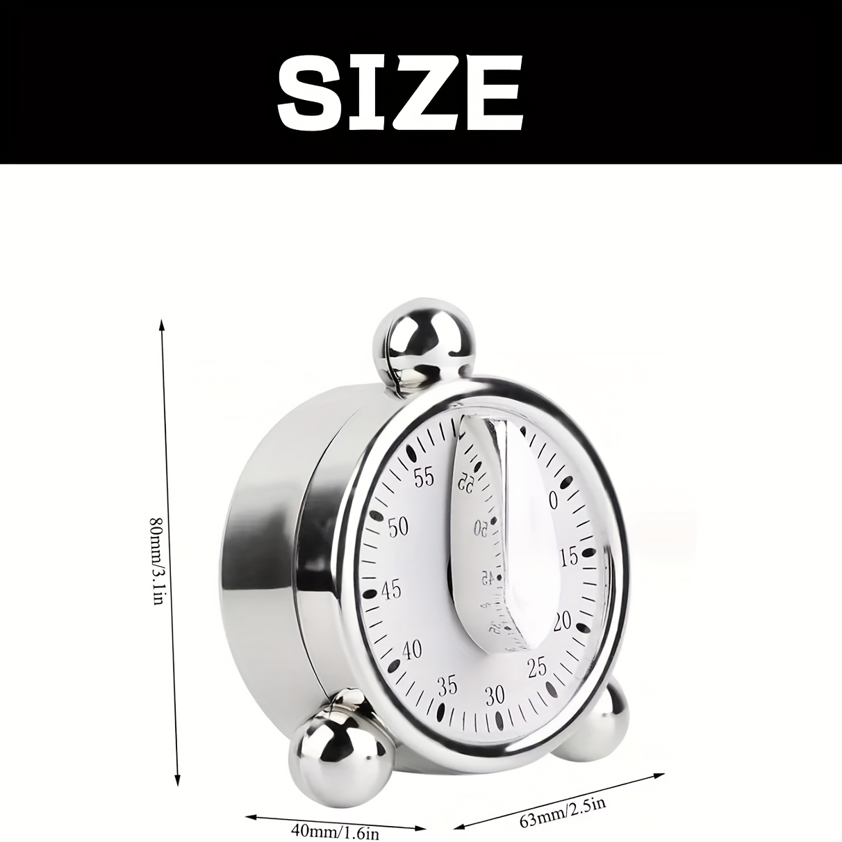 Visible Mechanical Timer, 60-M - đánh giá và giá Kitchen Baking Timer